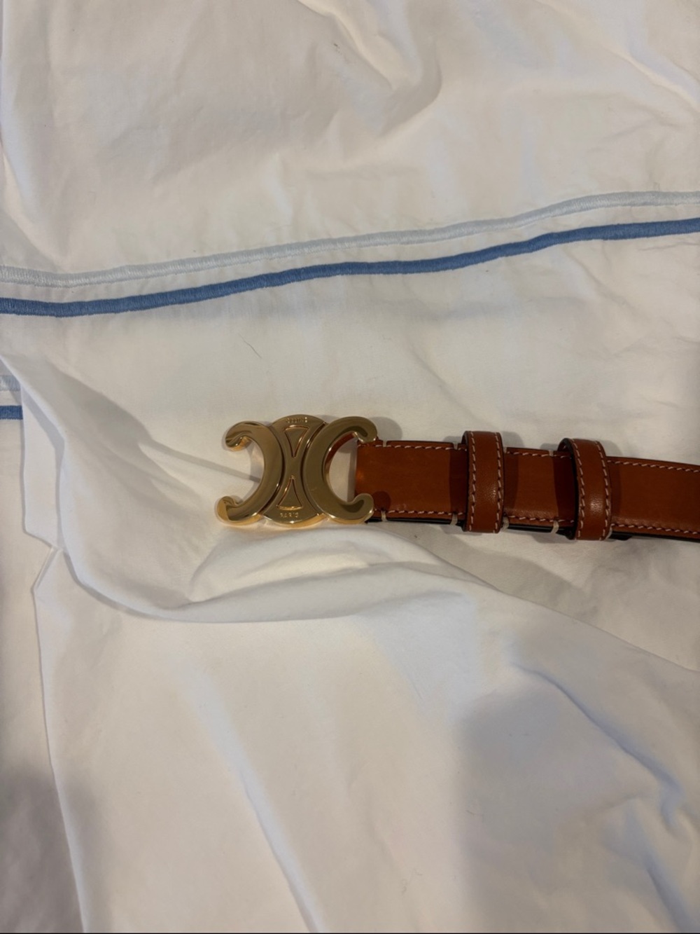 Celine Triomphe Belt Size small